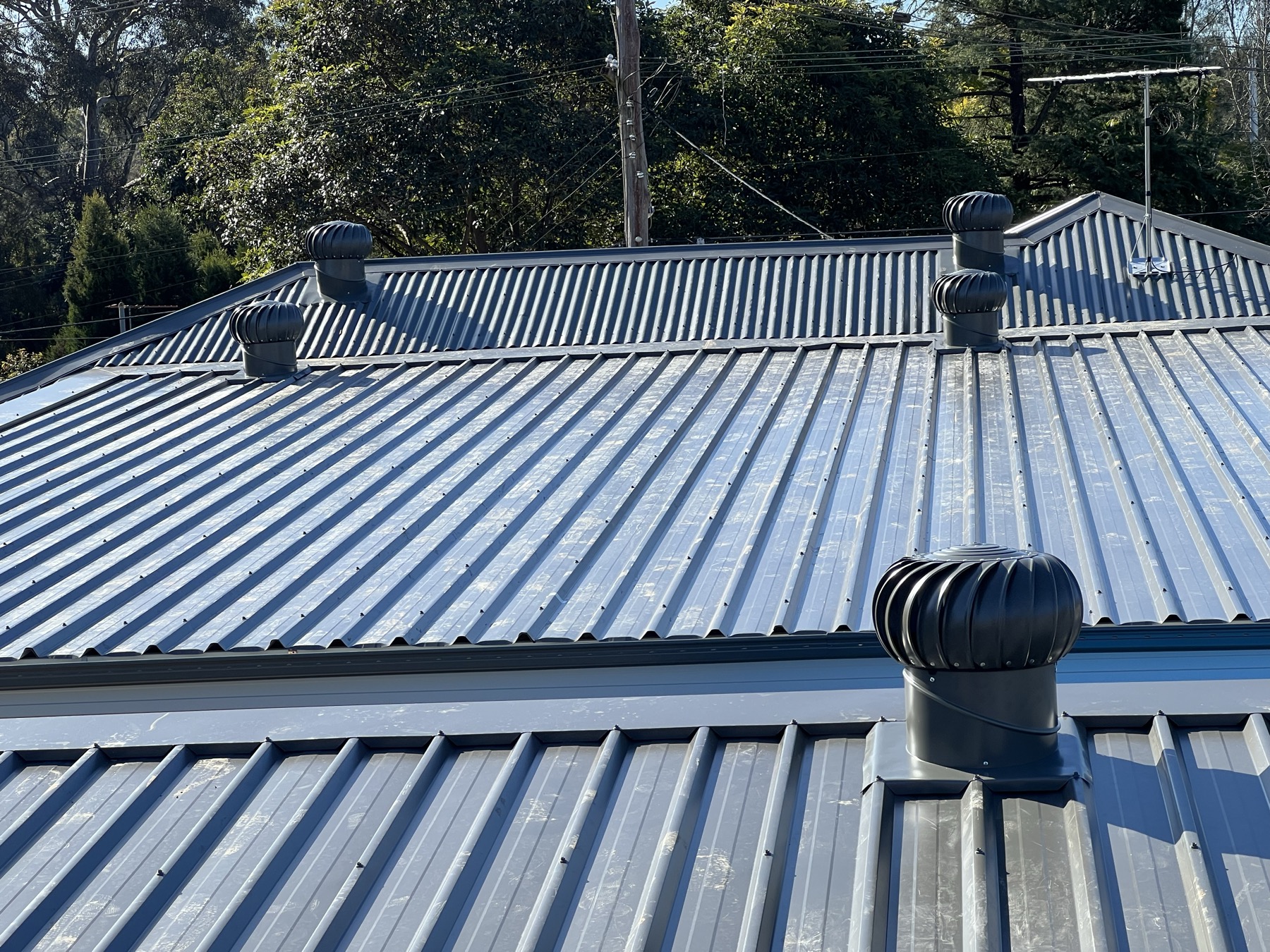 New Colorbond roof replacing old tiles, Rockdale