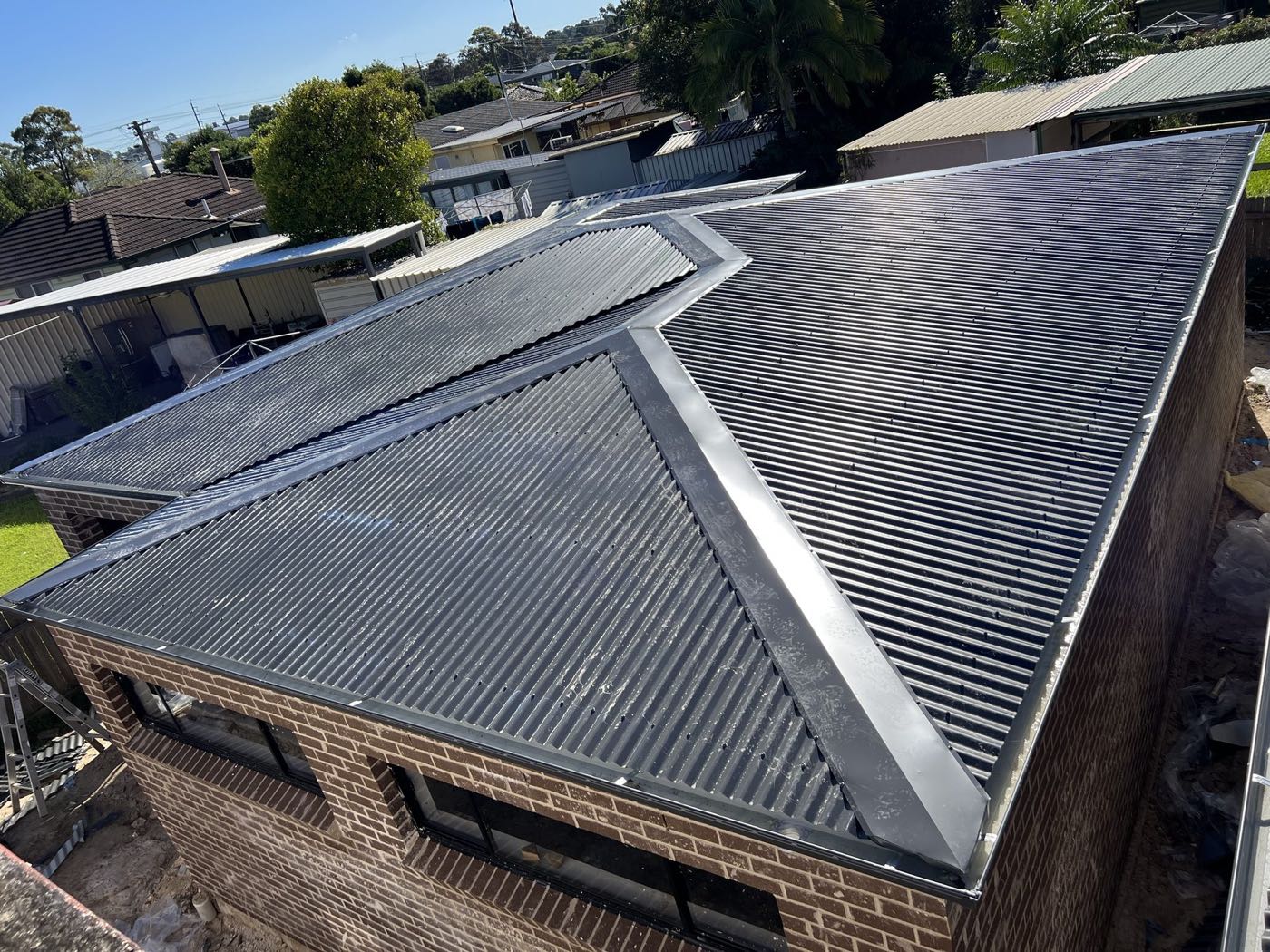 SO1 crew on a finished roof